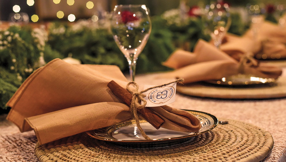 a champagne glass on a table